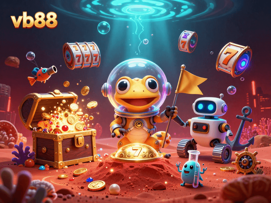 Experience vb88's vibrant casino adventures with Martian gecko, treasure, and dazzling games.