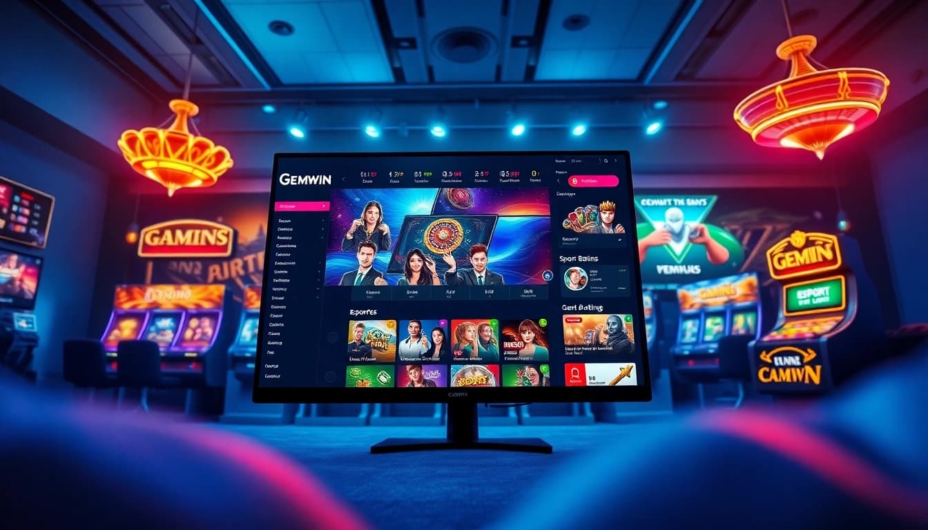 Experience diverse gaming at https://gemwin.it.com/ with a vibrant interface showcasing exciting casino and esports options.