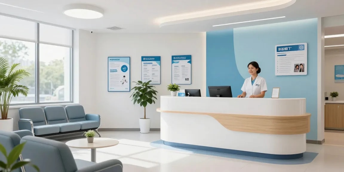 Akra Labs Shop für medizinische Dienstleistungen und Patientenversorgung in einer modernen Gesundheitsklinik.