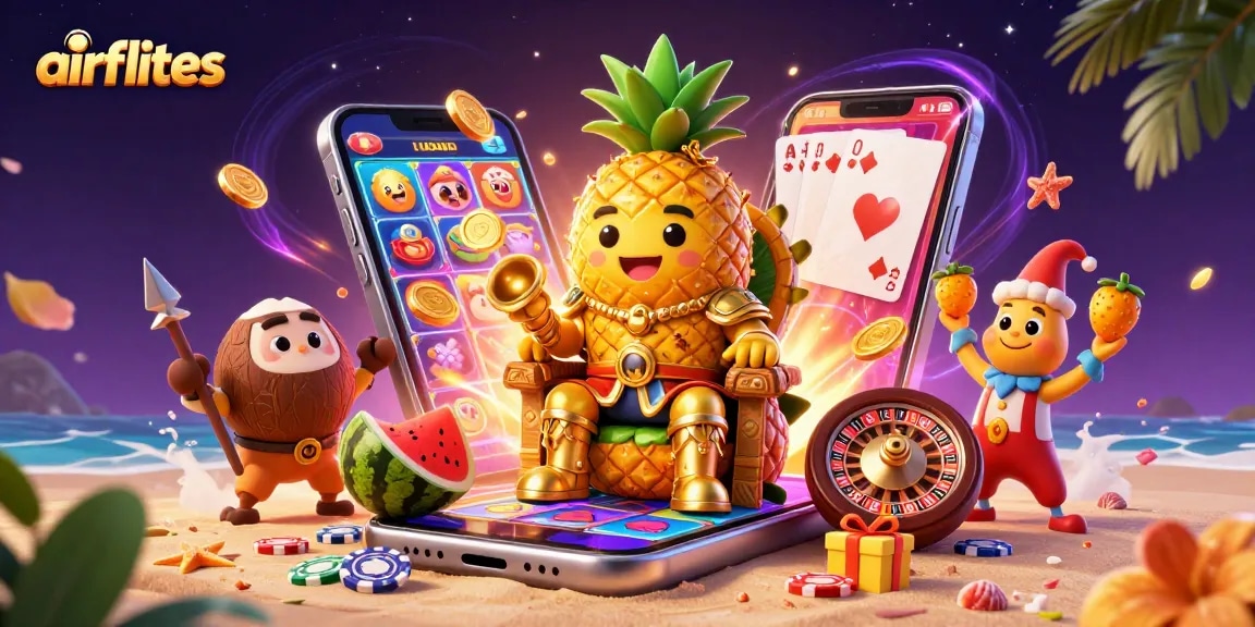 Experience thrilling slots and jackpots at airflites with vibrant casino characters and games.