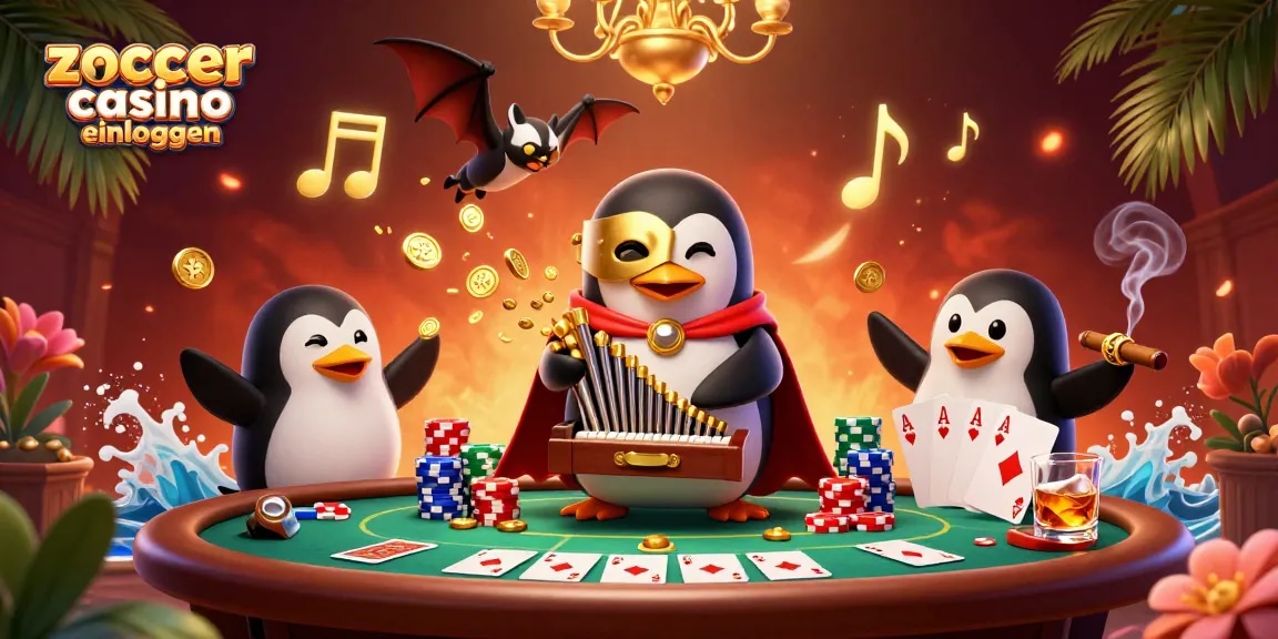 Erleben Sie zoccer casino einloggen in einer lebhaften 3D-Illustration voller Aktivitäten und Casino-Elemente.