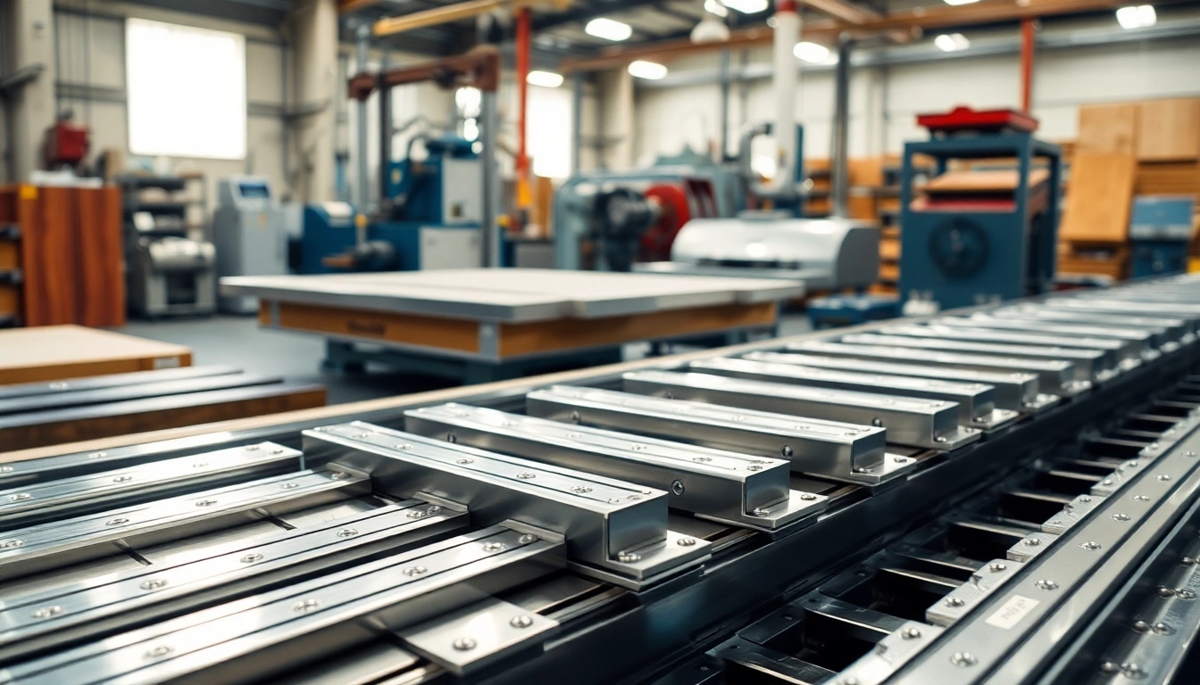 Hochwertige Drawer Slides Supplier in einer modernen Werkstatt, Fokus auf detaillierte Mechanik.
