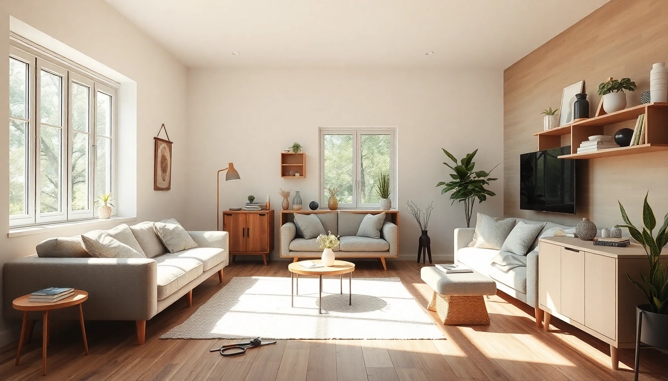 Inspirierendes Bild einer modernen Hausrenovierung mit hellem Raum und zeitgenössischem Design.