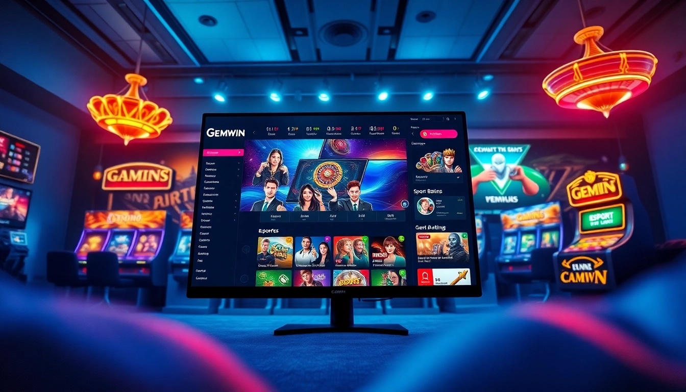 Experience diverse gaming at https://gemwin.it.com/ with a vibrant interface showcasing exciting casino and esports options.