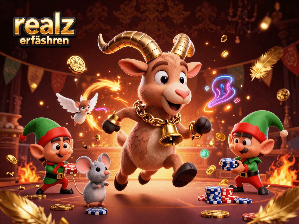 Erlebe spannende Realz Casino Erfahrungen mit dem Krampus und seinen elfischen Freunden im Casino.