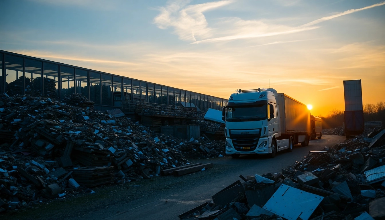 Schrotthändler Duisburg sortiert Altmetalle in einer modernen Sammelstelle.