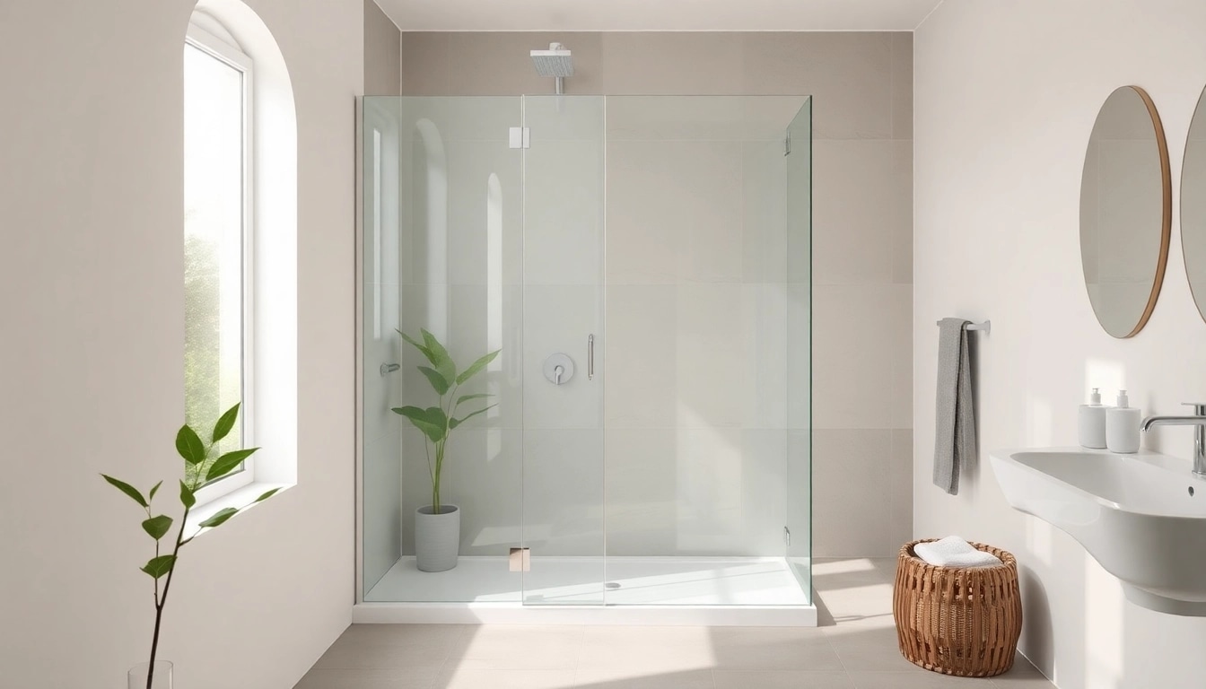 Erleben Sie die sonni Duschkabine mit klaren Linien und hochwertigem Sicherheitsglas in einem modernen Badezimmer.