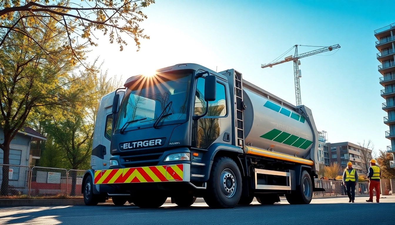 Bagger mieten Hannover: Ein moderner Bagger in Aktion auf einer Baustelle.
