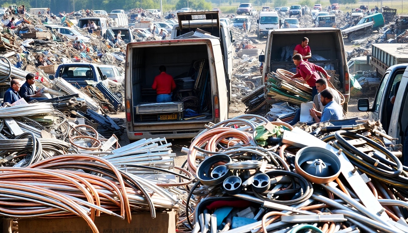 Efficient Schrottabholung Remscheid service transporting valuable metals like copper and aluminum for recycling.
