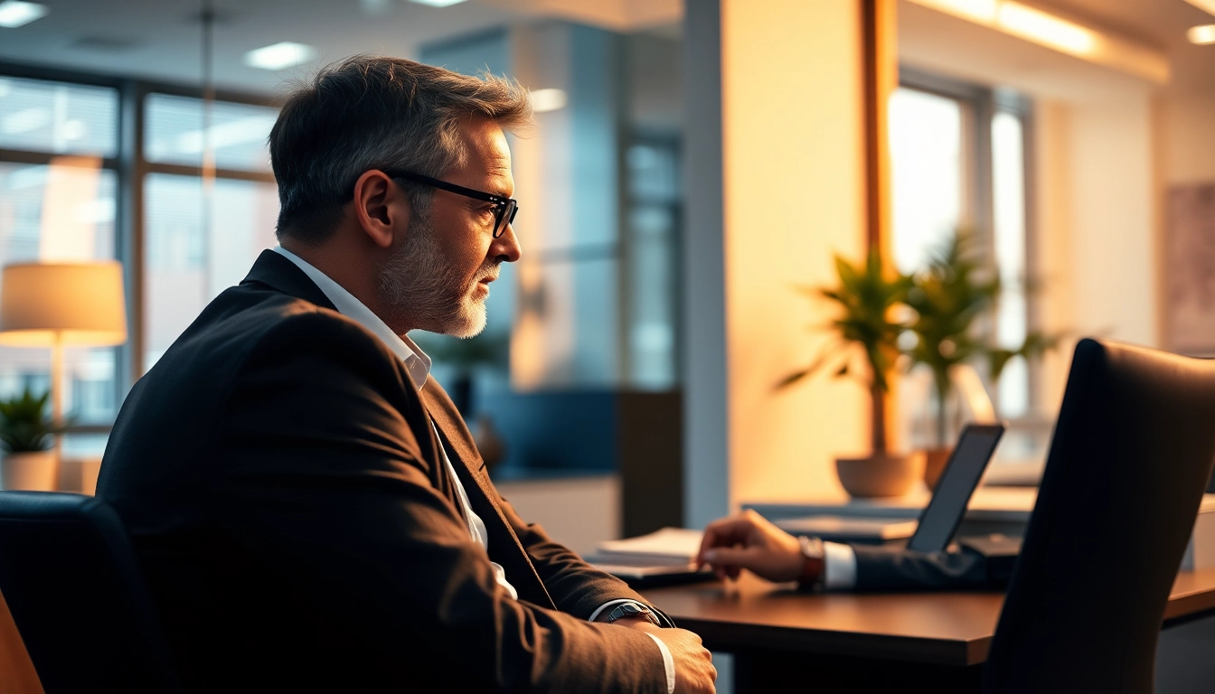 Headhunter berät Kandidaten in einem modernen Büro über Karrierechancen.