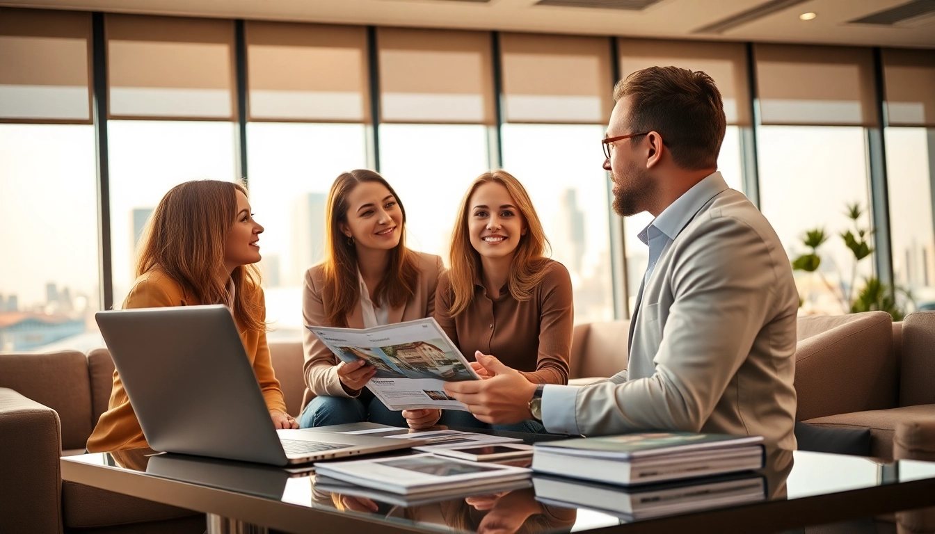 Immobilienmakler Frankfurt Eschersheim berät Kunden in modernem Büro.