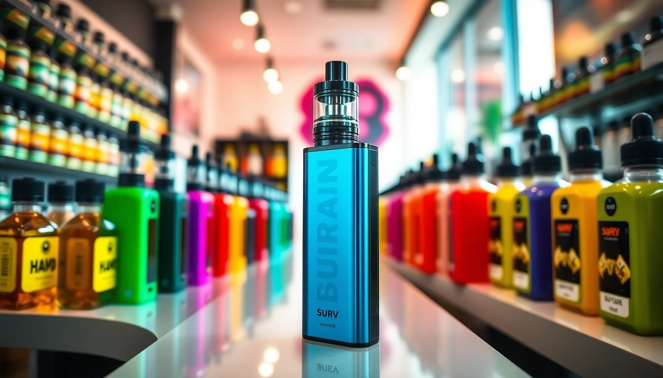 Vape-Shop mit hqd surv und vielfältigen Aromen für genussvolle Dampferlebnisse.
