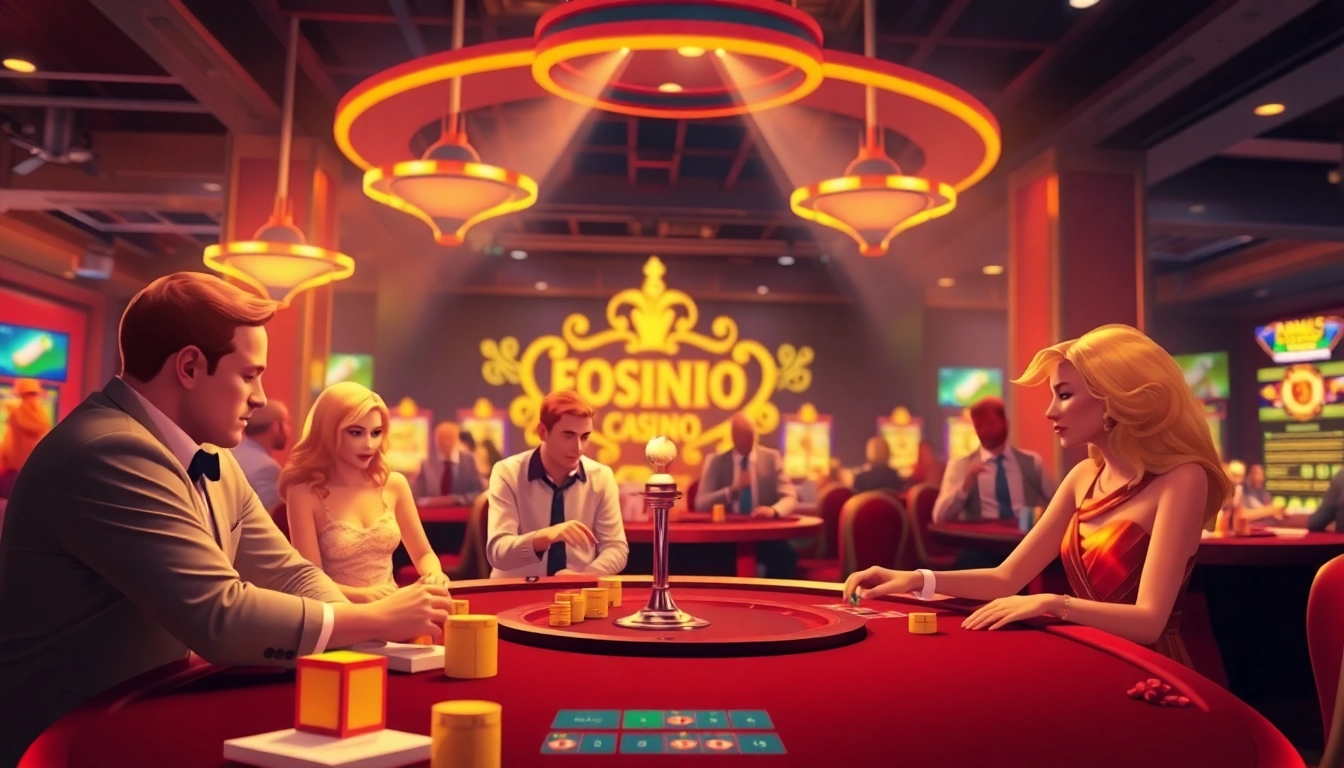 Spiele mit dem besten Casino Bonus – aufregende Atmosphäre in einem modernen Casino.