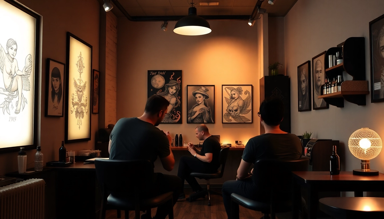 Erlebe das kreative Ambiente im Tattoo Studio München, wo Kunst und professionelle Tätowierungen lebendig werden.