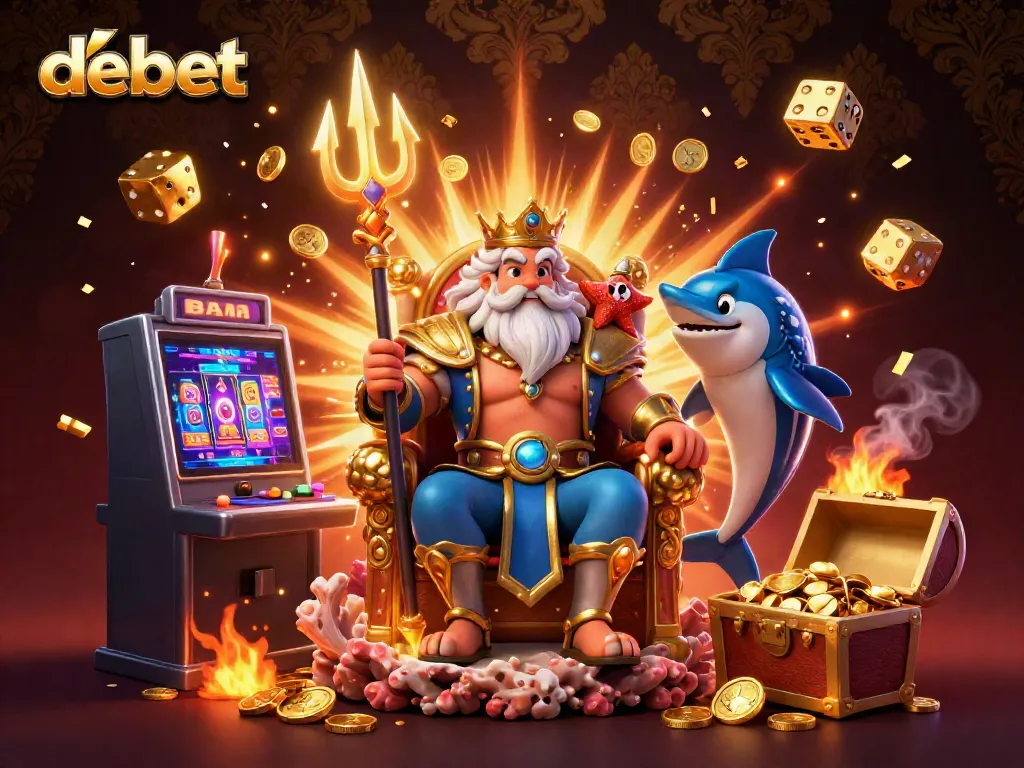 Experience the thrill of debet gaming with Neptune and exciting casino elements bursting with action.