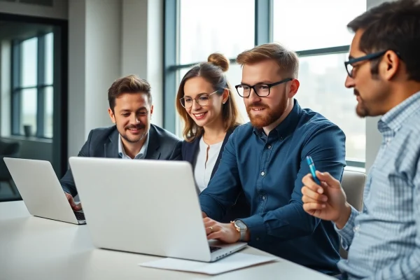 Team bei der strategischen Planung zur Vertriebsmitarbeiter finden für optimale Ergebnisse.