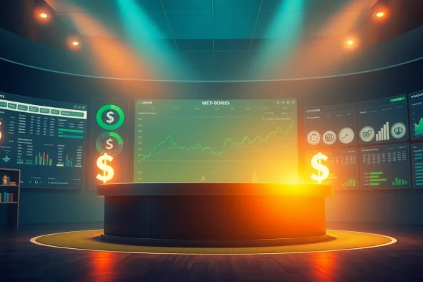 Visualisieren Sie einen Wettanbieter ohne Limit mit dynamischen Wettstatistiken und einer einladenden Atmosphäre.