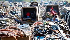 Efficient Schrottabholung Remscheid service transporting valuable metals like copper and aluminum for recycling.