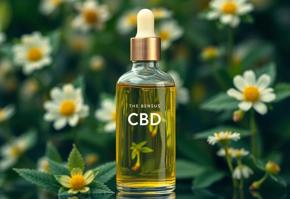 Entdecken Sie unser CBD Öl, das aus biologischem Hanf gewonnen wird, in hochwertiger Glasflasche präsentiert.