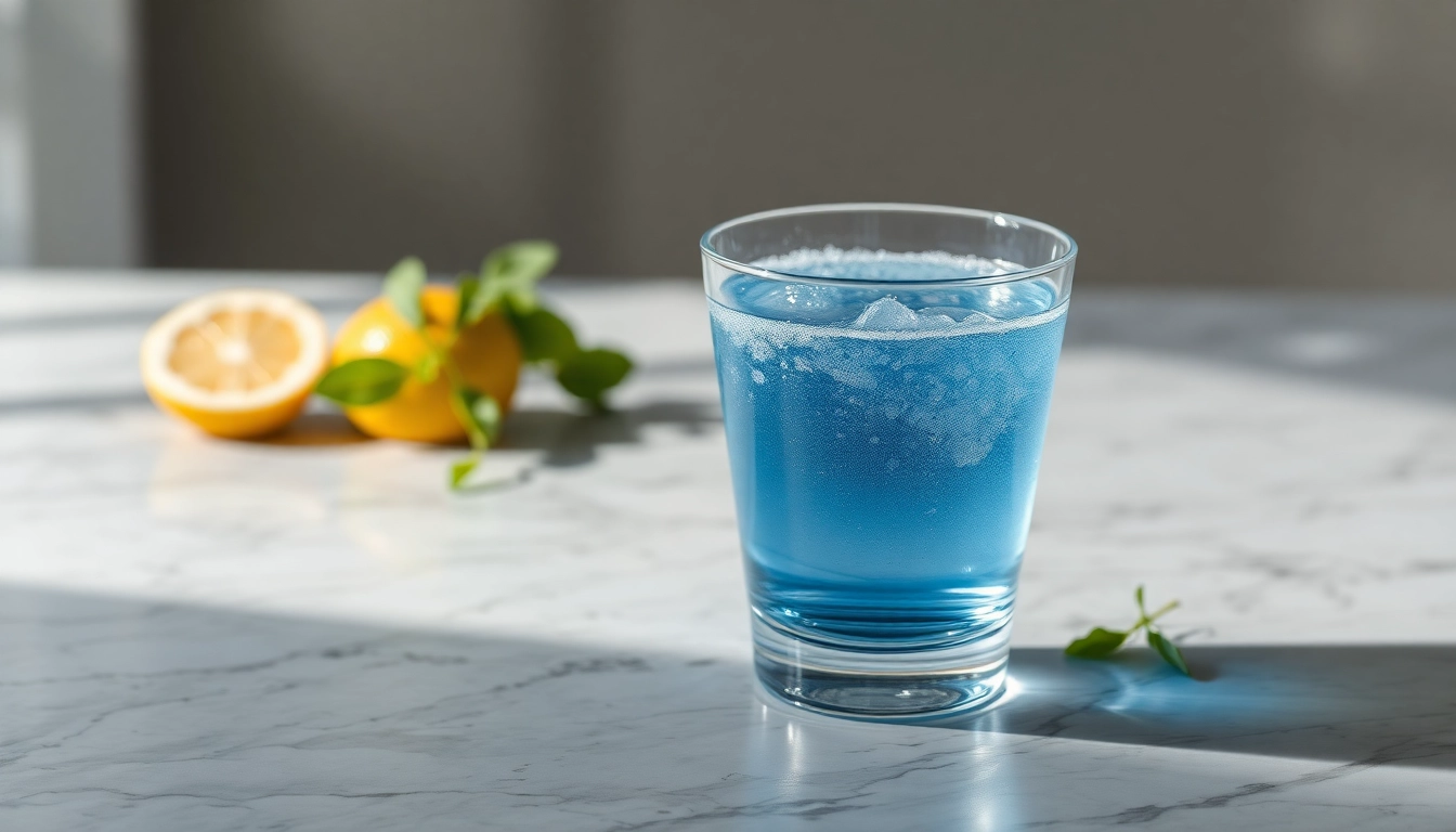 Erleben Sie die Vorteile von kolloidalem Silber kaufen mit diesem eleganten Glas voller Silberlösung und frischen Kräutern.