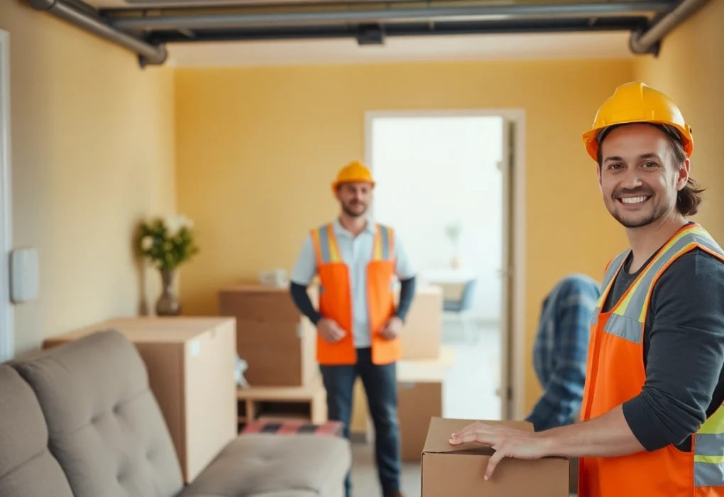 Räumung Wien: Professionelles Team bei der Besenreinen Entrümpelung eines Haushalts.