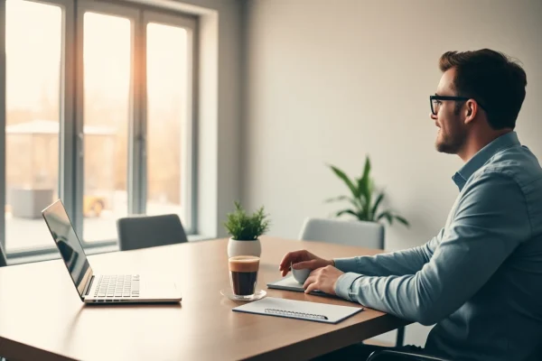 Engagierter Recruiter bei der Arbeit, vermittelt den Headhunter IT.