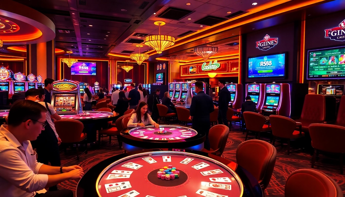 Experience the thrill at https://tg88com.host/ with vibrant casino tables and slot machines.