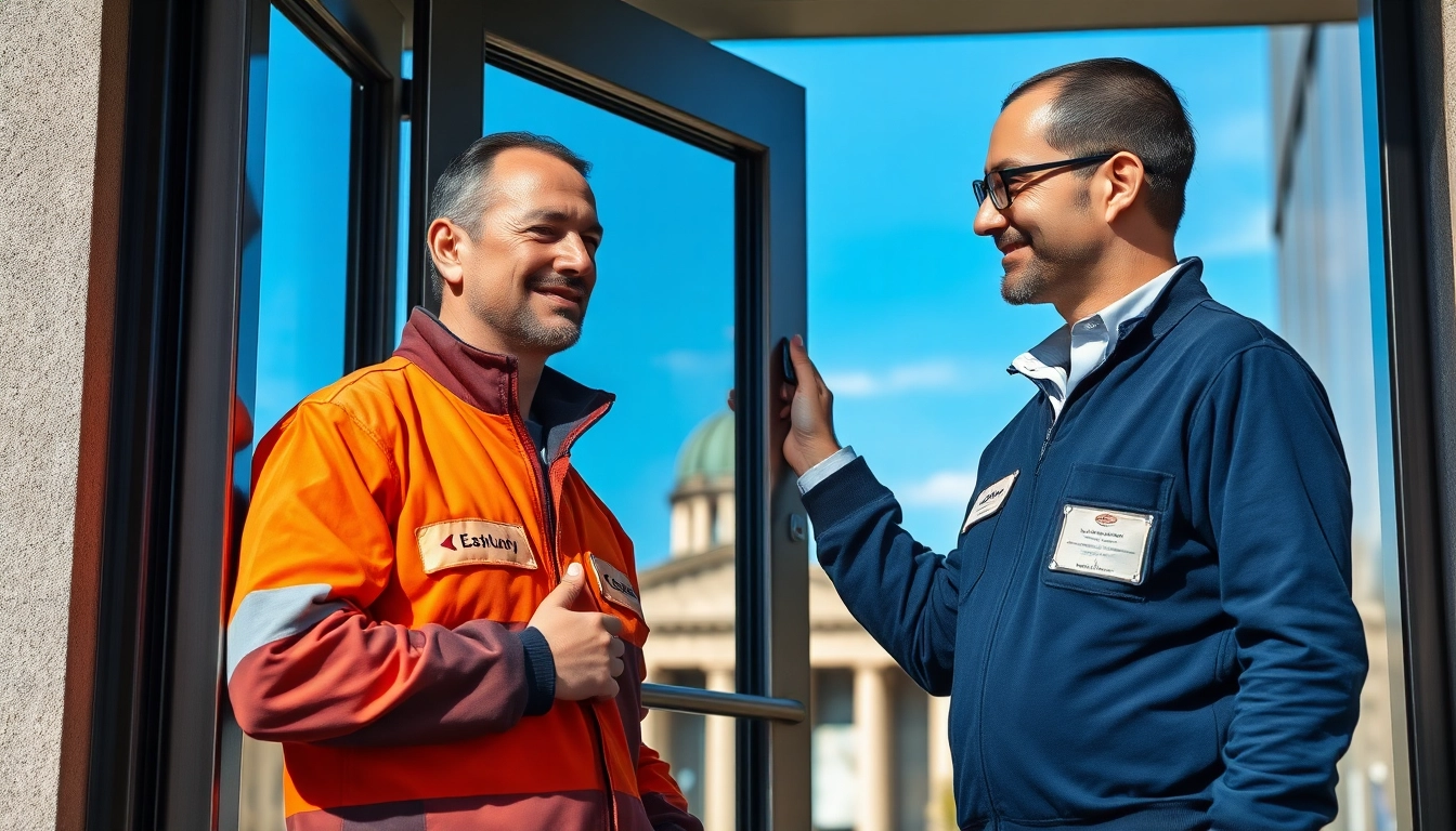 Techniker bei der Türöffnung Berlin mit professionellem Werkzeug, beschädigungsfrei.