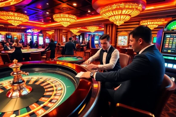 Experience thrilling gaming excitement tại 789club with vibrant casino visuals of roulette, cards, and slot machines.