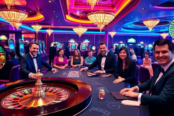 Experience the excitement of gaming at 88i com with vibrant tables and luxurious surroundings.