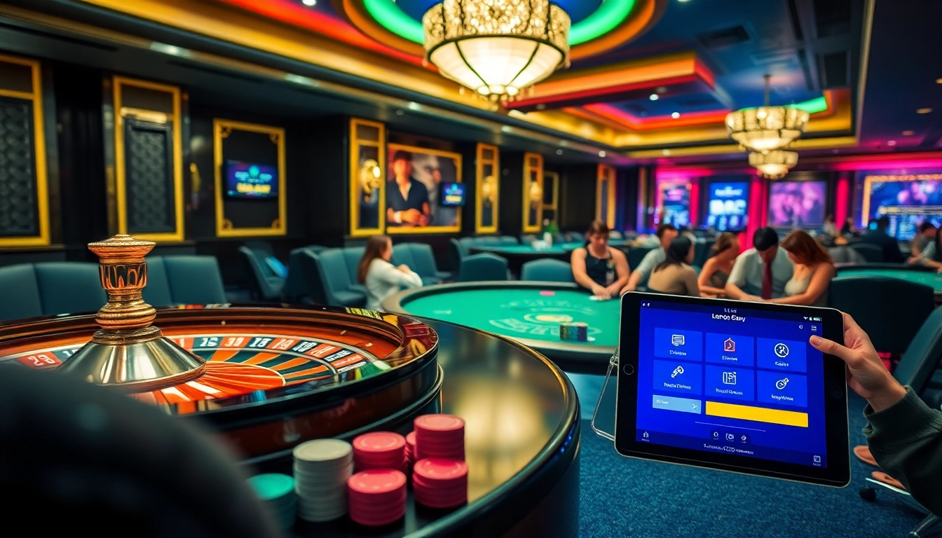Experience the excitement of 88i online gaming with vibrant casino tables and focused players.