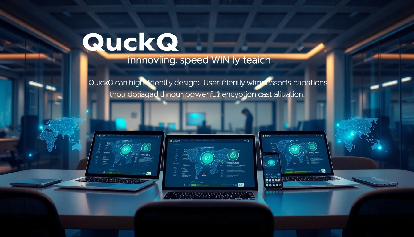 在配备高速设备的现代科技工作空间中体验 QuickQ官网的创新功能。