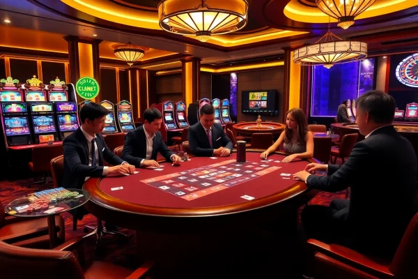 Immerse in the excitement of gambling at https://s8net.com/ with luxurious casino visuals featuring engaging card games and vibrant slot machines.