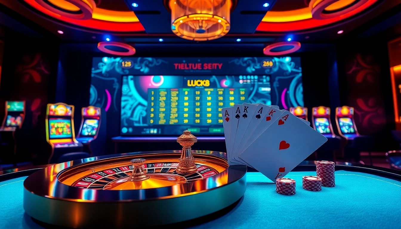 Trải nghiệm lối chơi kịch tính và các chiến lược thắng tại https://luck8.net với hình ảnh casino sống động.