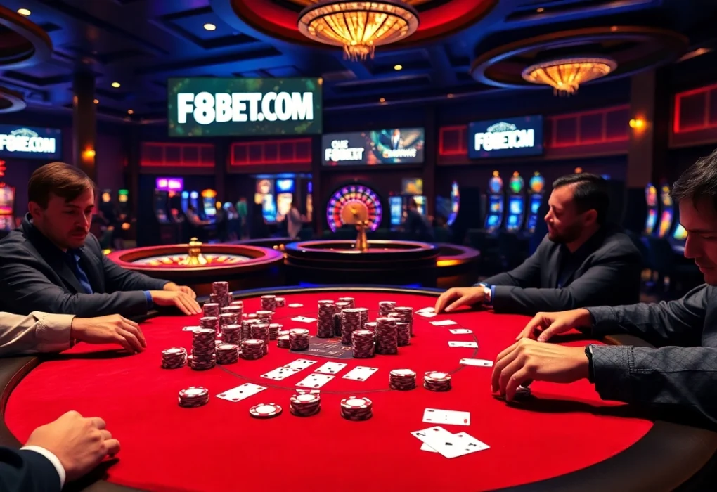Experience the thrill of gaming at F8BET.COM with engaging poker tables and slot action.