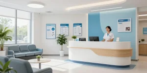 Akra Labs Shop für medizinische Dienstleistungen und Patientenversorgung in einer modernen Gesundheitsklinik.